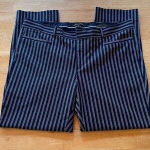 Banana Republic Sloan Navy Striped Dress Pants